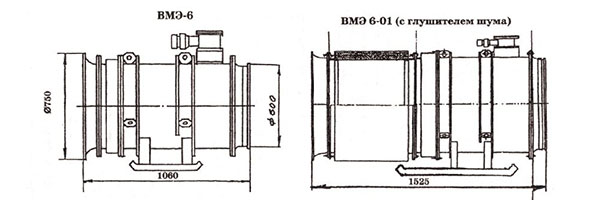 Вентиляторы местного проветривания, ВОЭ, ВМЭ