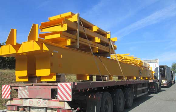 Отгрузка двухбалочного электрического опорного крана